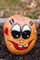 Beautiful pumpkins for halloween photo