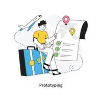 Prototyping  Flat Style Design Vector illustration. Stock illustration