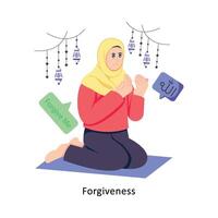 Forgiveness Flat Style Design Vector illustration. Stock illustration