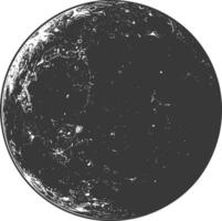 ai generado silueta lleno Luna negro color solamente vector