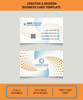 Creative Business Card Template Design Vector