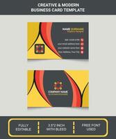 Modern and Trendy Business Card Design Template vector