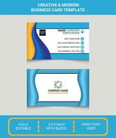 Modern and Trendy Business Card Design Template vector