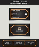 Modern and Trendy Business Card Design Template vector