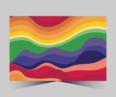 a rainbow colored abstract background with a white background vector