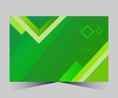 green abstract background with geometric shapes vector