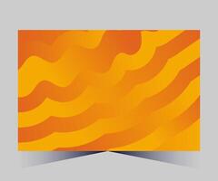 an orange and white background with waves vector