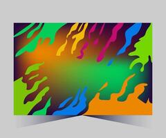 abstract background with colorful paint strokes vector