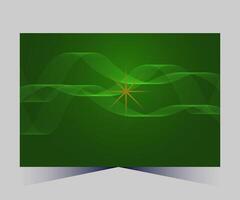 abstract green background with a star vector