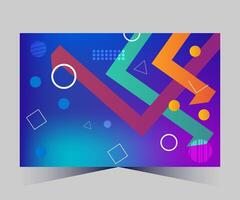 abstract background with colorful geometric shapes vector