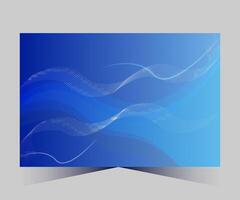 abstract blue background with waves vector