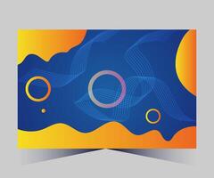 abstract background with circles and waves vector