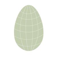huevo ilustración. sencillo vector Pascua de Resurrección huevo. uno huevo.