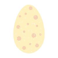 huevo ilustración. sencillo vector Pascua de Resurrección huevo. uno huevo