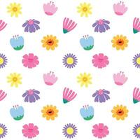 hello spring cute hand drawn abstract flower symbol object vector illustration