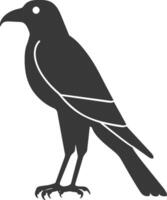 AI generated Silhouette single ancient egyptian hieroglyphs symbol logo black color only vector