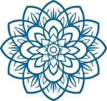 Mandala. Round Ornament Pattern. Henna tattoo mandala. Mehndi style. vector