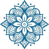 mándala redondo ornamento modelo. alheña tatuaje mándala mehndi estilo vector