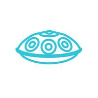 Handpan instrument icon. From blue icon set. vector