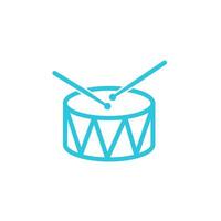 The Drum icon. From blue icon set vector