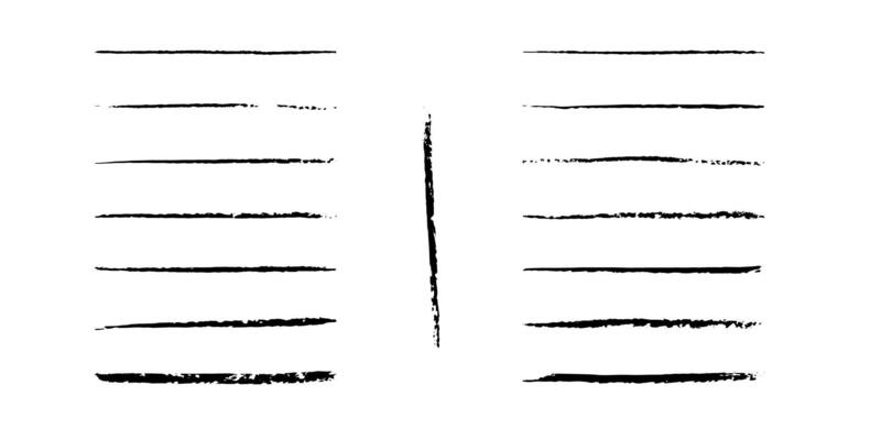 Vector set of charcoal crayon brushes, saved in the palette. Hand drawn chalk pastel grunge lines with textures. Isolated smears on a white background