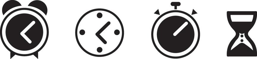 Time icons set. Clock icon. Vector