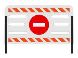 road barriers to restrict traffic transport stock vector illustration isolated on white background