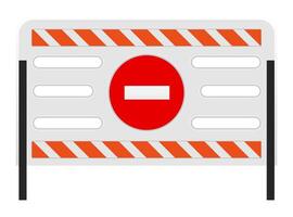 road barriers to restrict traffic transport stock vector illustration isolated on white background