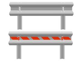 la carretera barreras a restringir tráfico transporte valores vector ilustración aislado en blanco antecedentes