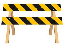 road barriers to restrict traffic transport stock vector illustration isolated on white background