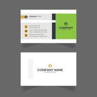 corporativo y creativo negocio tarjeta diseño para personal y empresa vector