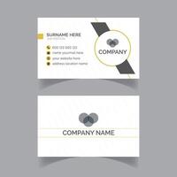 Corporate and creative business card design for personal and company vector