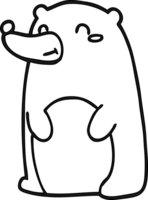 carino cartone animato orso icona png
