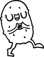 cartoon happy potato icon png