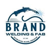 welding vector logo. welding torch, for the welding industry.