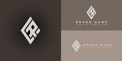 Abstract letter LR or RL logo. Luxury, simple, stylish, and elegant LR logo design in silver color isolated on brown backgrounds. Letter LR logo applied for real estate company logo design inspiration vector