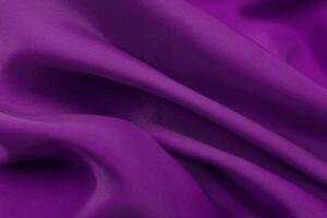 Purple fabric texture for background and design, beautiful pattern of silk or linen. photo