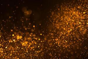 Gilded Elegance, Mesmerizing Bokeh of Golden Water Droplets in Radiant Illumination photo