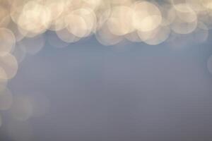 Abstract background of soft creamy bokeh circles. photo