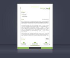 Simple business letterhead design template vector