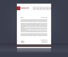 Simple business letterhead design template vector