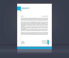 Simple business letterhead design template vector