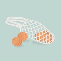 String bag and oranges vector