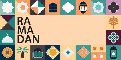 Ramadan Kareem,Islamic greeting card template with ramadan for wallpaper design,poster, media banner. vector