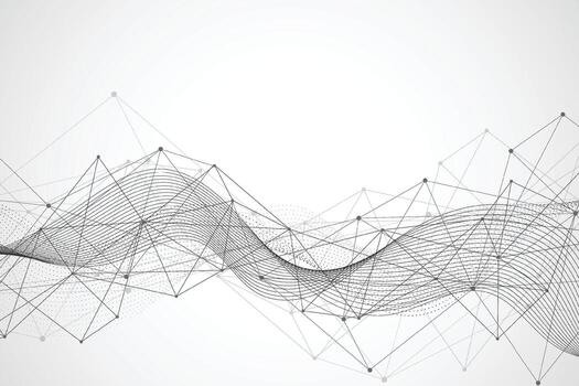 Big data visualization. Abstract technology innovation communication concept digital blue design background. Vector illustration