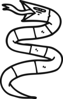 sifflant dessin animé serpent icône png