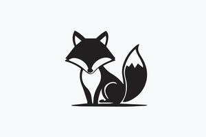 Fox logo animal icon vector