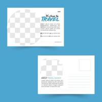 Abstract Travel Name Card Style graphic Design Concept background vector