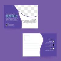 Modern Creative post card design. vector