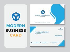 vector moderno profesional negocio tarjeta